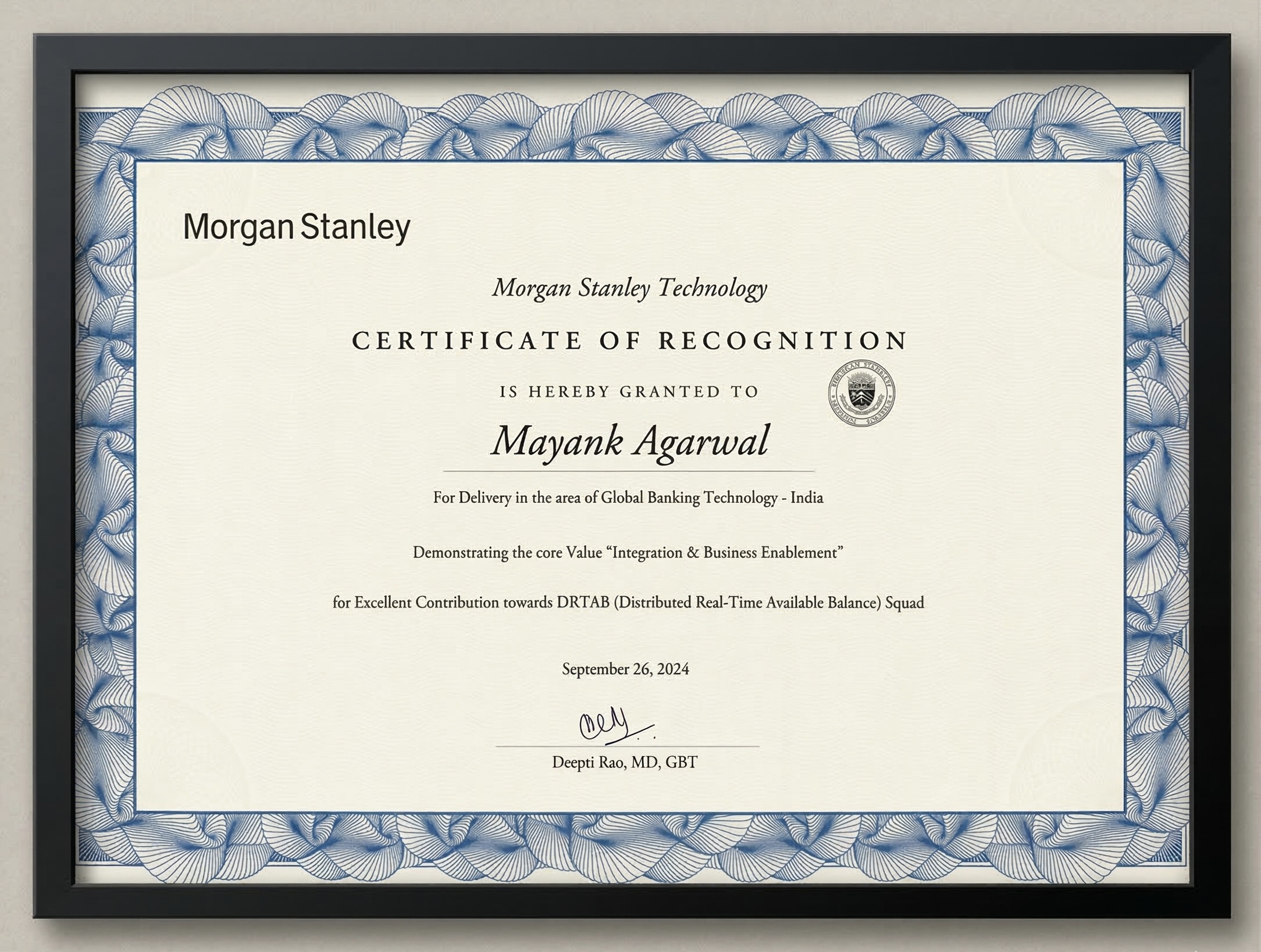 Excellent Contribution towards DRTAB